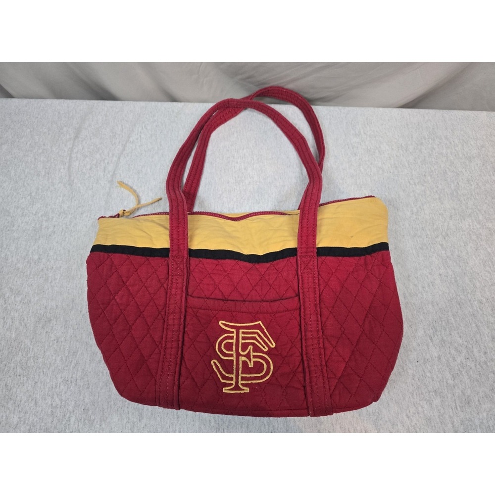 Quilted Keepers Tote Bag, Flordia Seminoles College Spirit Bag / Purse
